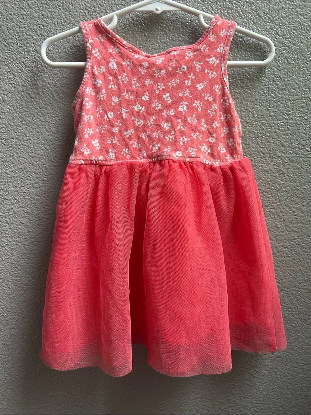 GAP Girls Coral, Light Pink & Floral Tank Tops and Dress Set